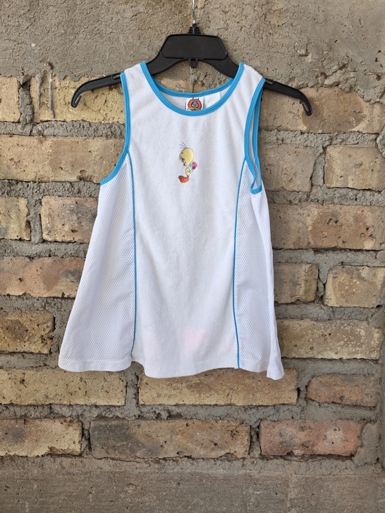 Warner Bros. Tops - Vintage 2001 Looney Tunes Tweety Bird Terry Cloth Tank Top